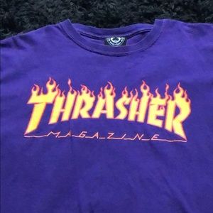Dark Violet Thrasher Graphic Tee